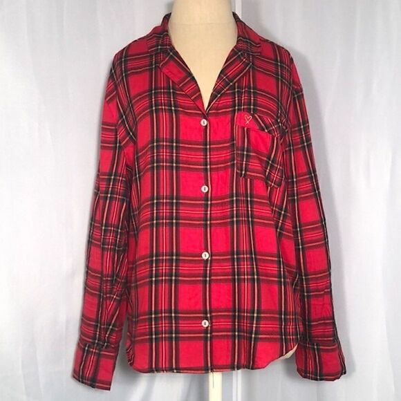 Victoria Secret Button Down Nightshirt Large - Picture 1 of 6